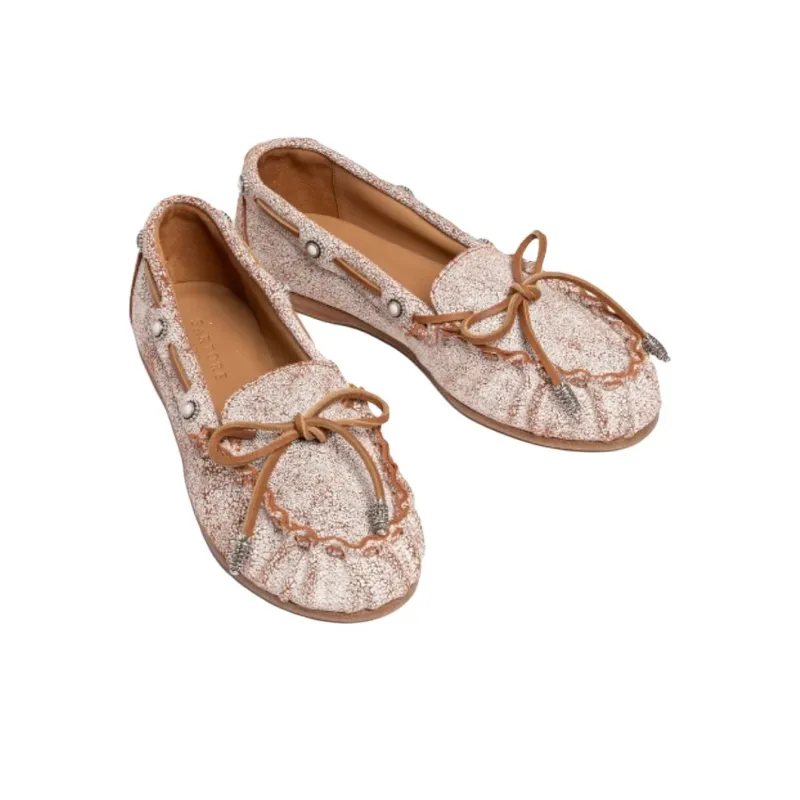 SARTORE SR4100 Boat Shoes Women's White-3