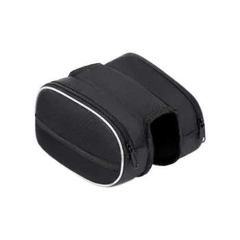 PUIU Bicycle Bag Front Beam Bag Road Bike Mountain Bike Outdoor Unisex Black