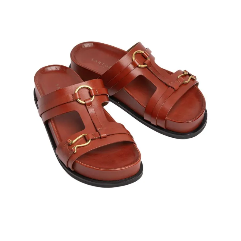 SARTORE Slide Slippers Women's Red-3