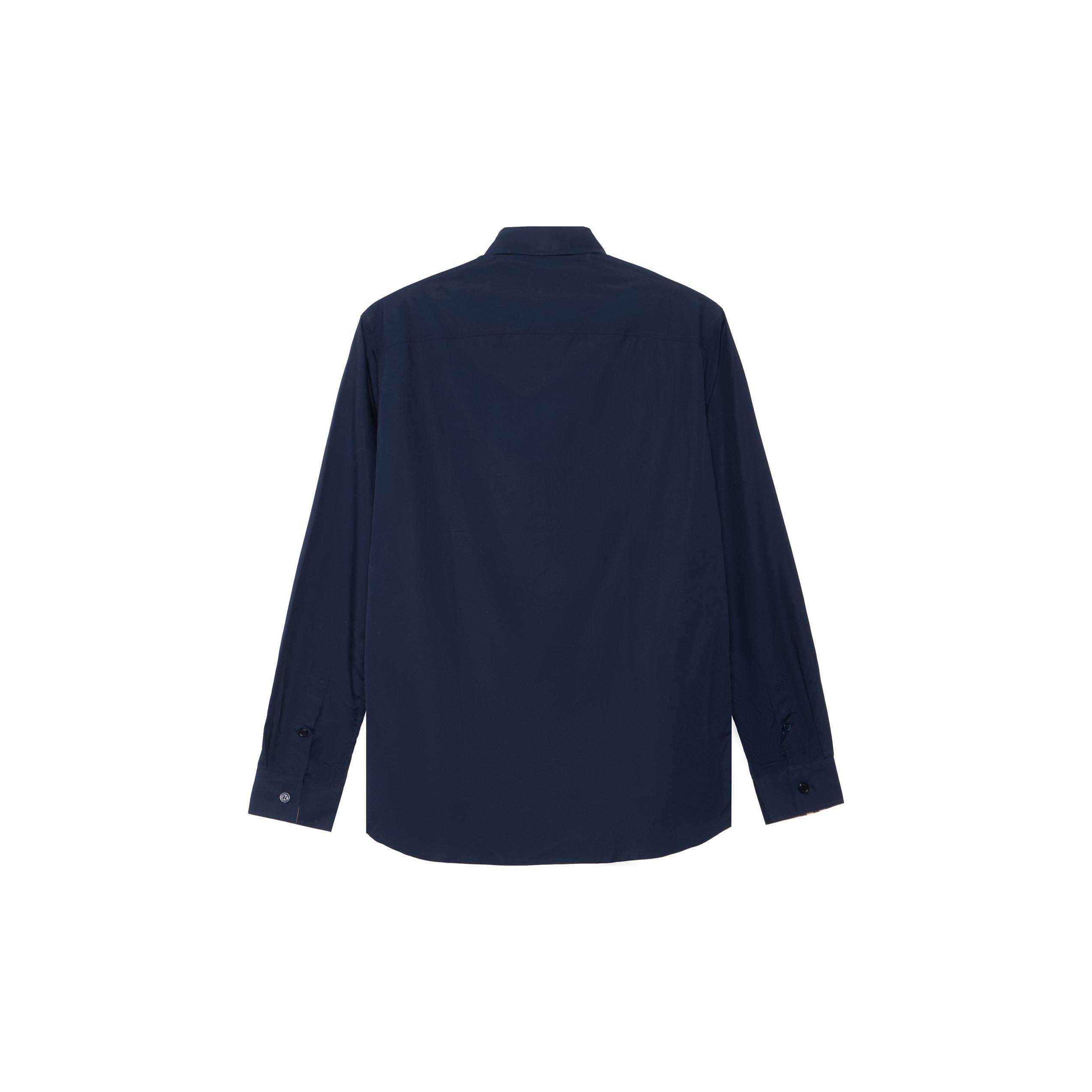 Burberry Slim Fit Monogram Motif Stretch Cotton Poplin Shirt