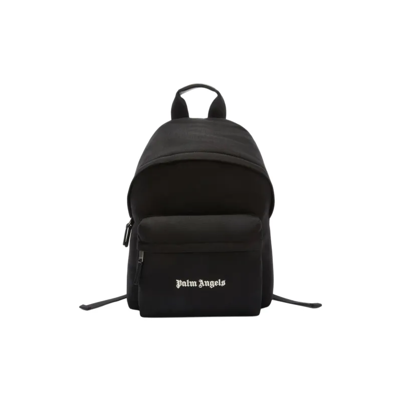 PALM ANGELS Logo Embroidered Zipped Backpack-0