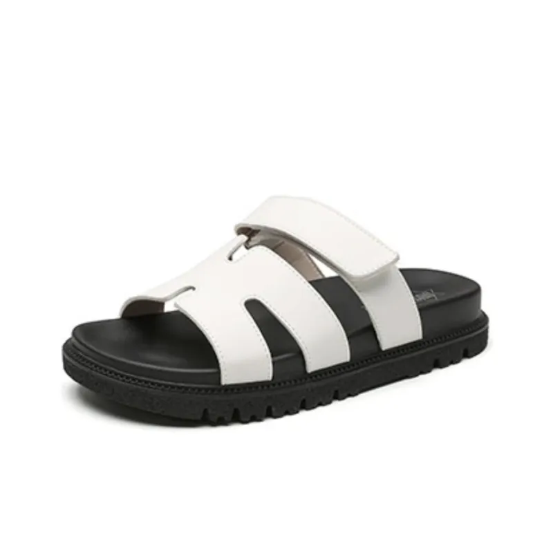 DUSTO Slide Slippers Women's Beige Black/Teal/Pink-0