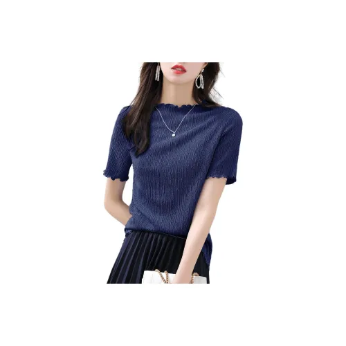 Mo Han Yi Mei T-Shirts Women's Dark Blue