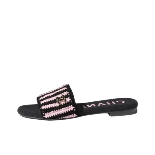 CHANEL Slide Slippers Women's Pink