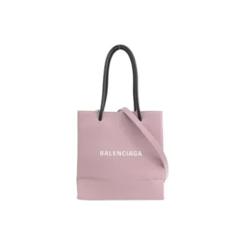 Balenciaga Leather Tote Bag Shopping Bag Shoulder Bag Handbag Women's Pink