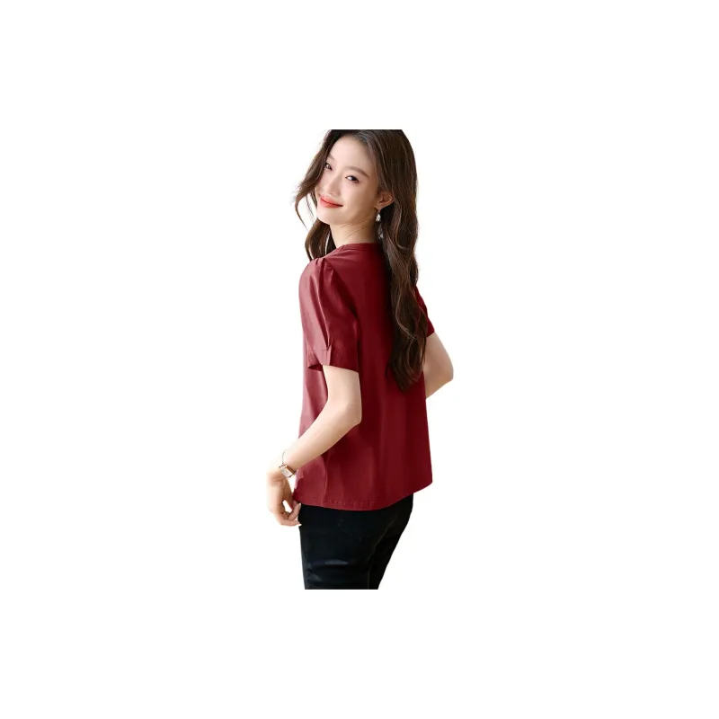 Mo Han Yi Mei T Shirt Women's Red-1