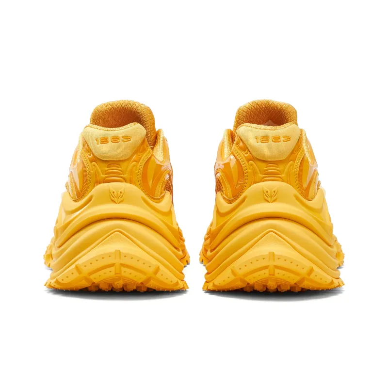 1807 x OGR Anti Slip Wear Resistant Low Top Running Shoes Unisex Four Pointed Star Yellow-5