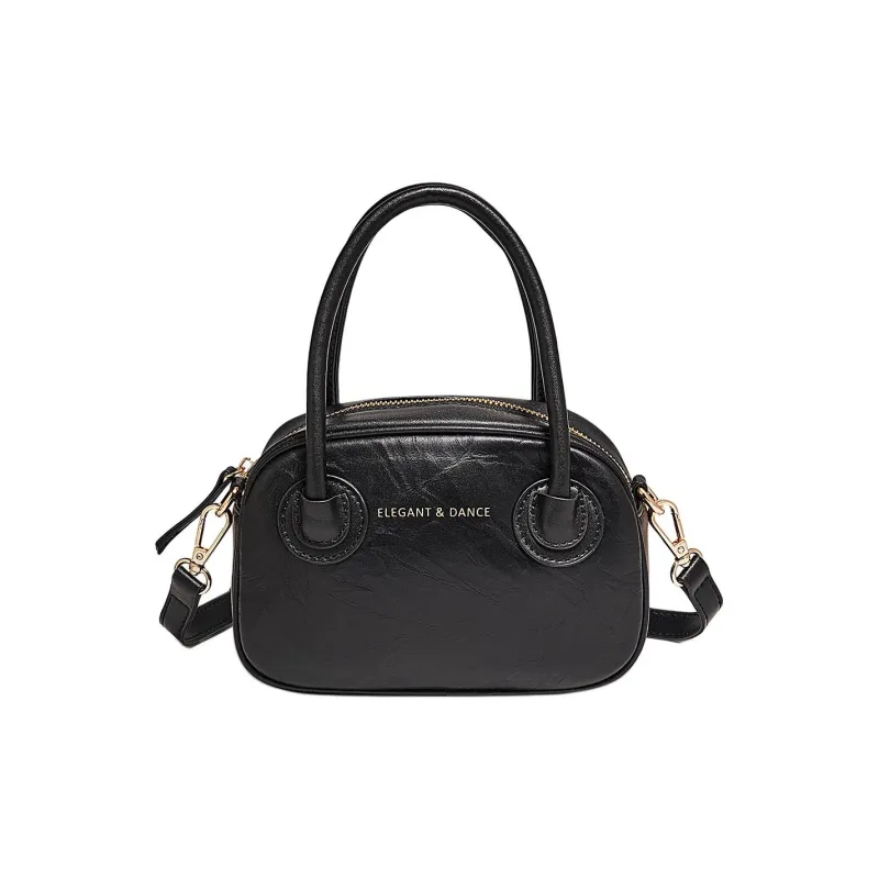 Marino Orlandi Hand-Woven Grain Cow Leather Shoulder Bag Portable Handheld Small Bag Regular Women's Black/Ecru-10