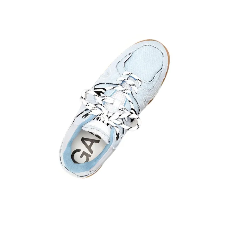 GANNI Low-Top Stylish Skateboarding Shoes Women's Light Blue-2