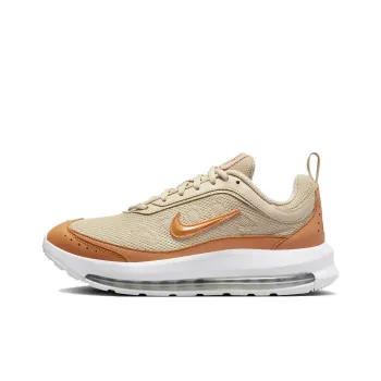 Nike Air Max AP Anti Slip Wear Resistant Low Top Running Shoes Women's Brown White Orange