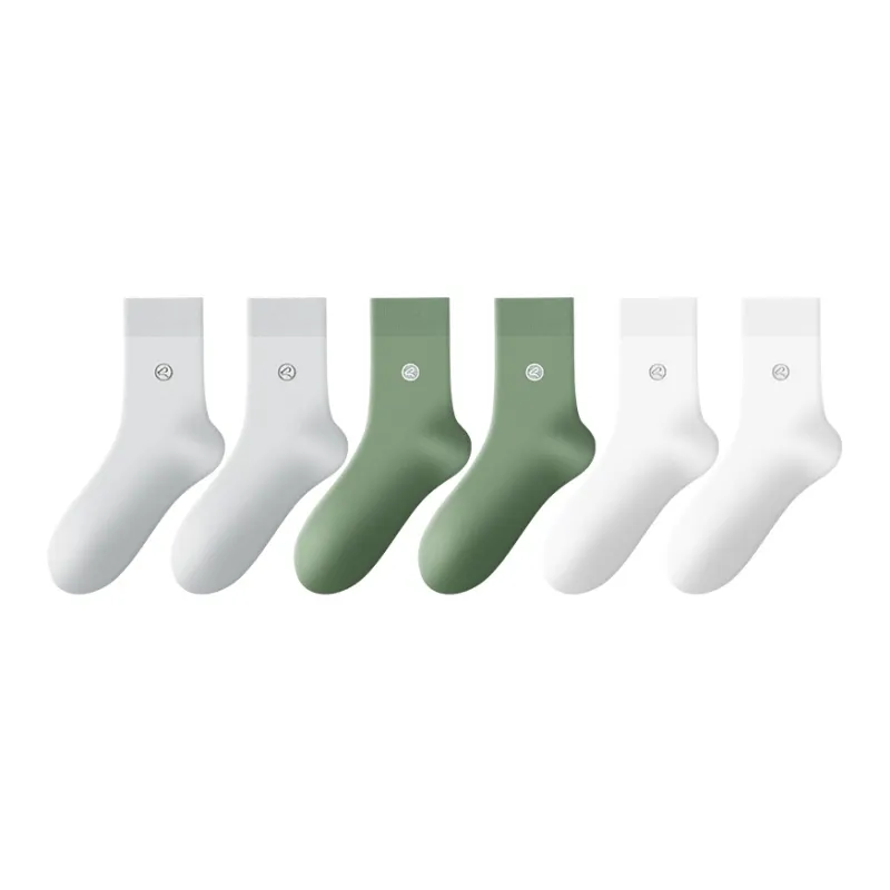 H YXIANG Mid Calf Socks Men's 6 Pack-4
