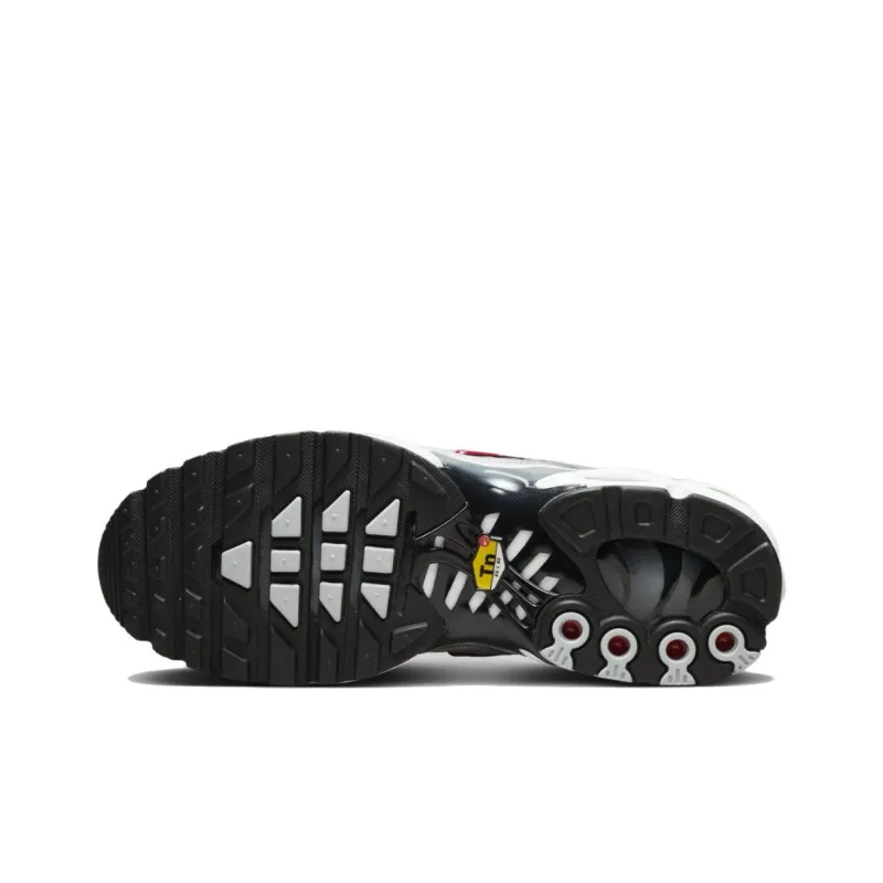 Nike Air Max Plus Anti Slip Wear Resistant Low Top Casual Running Shoes Unisex Gray Red-4