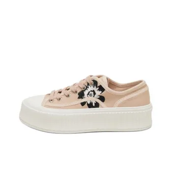 DOROTHEE SCHUMACHER Floral Sportiness Low-Top Canvas Shoes Women's Beige