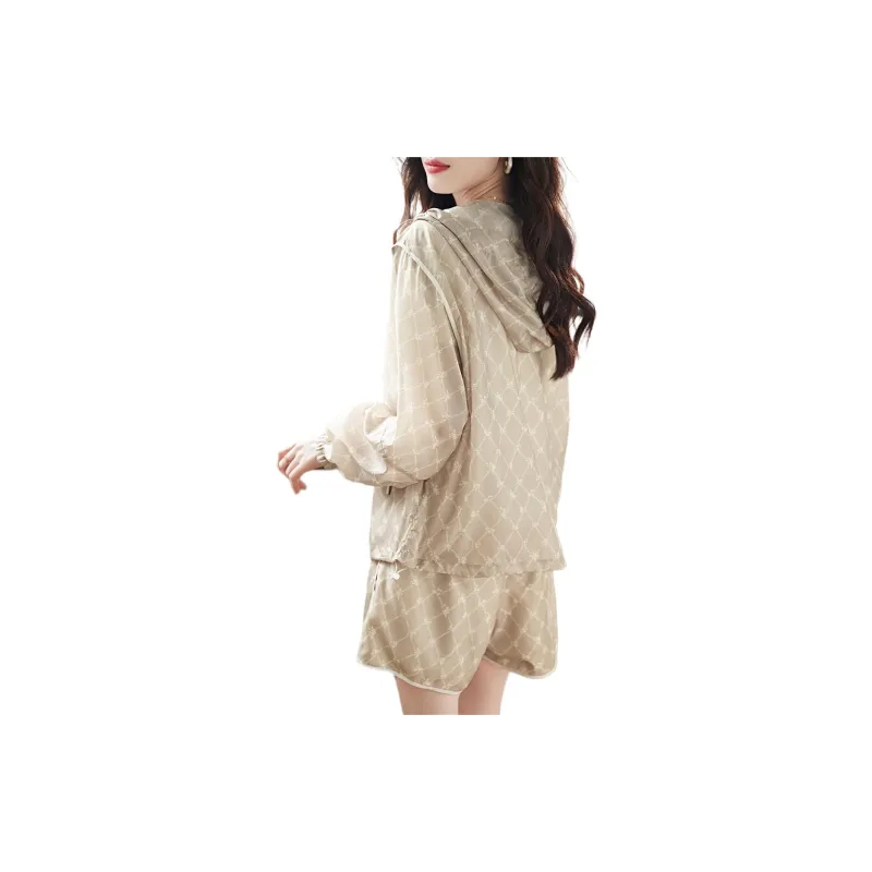 Mo Han Yi Mei Casual Suit Women's Light Coffee-1
