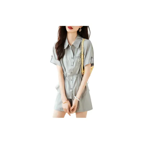 Mo Han Yi Mei Casual Suits Women's Gray