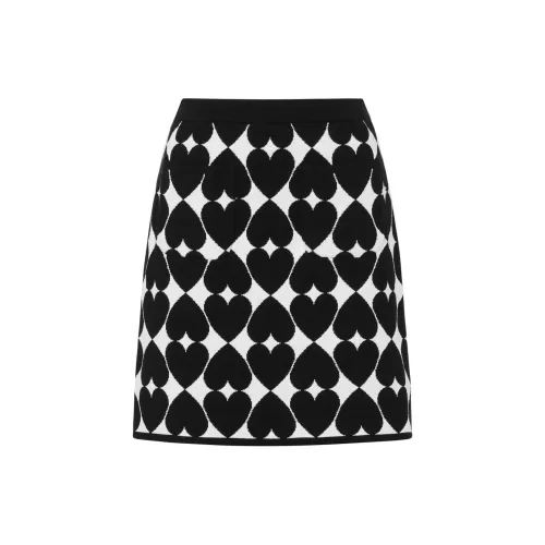 MOSCHINO Intarsia knit Cotton Skirt