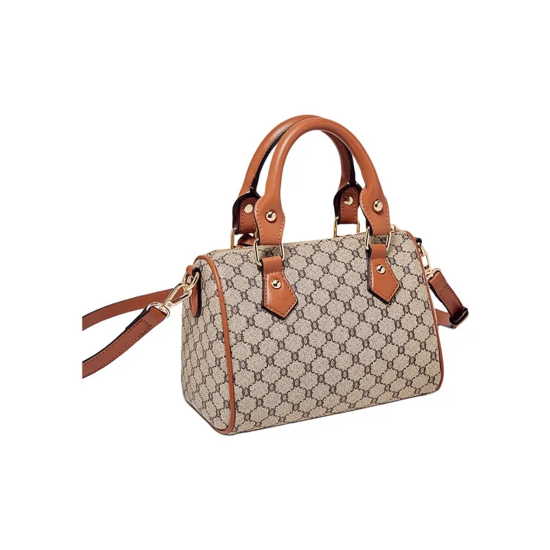Marino Orlandi Synthetic Leather Handbag, Shoulder Bag Regular Women's Khaki-3