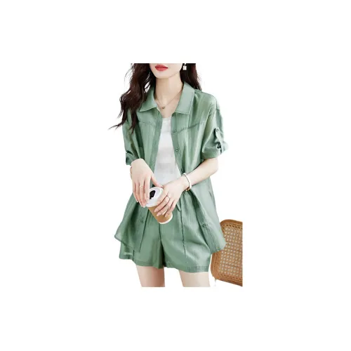 Mo Han Yi Mei Casual Suits Women's Turquoise