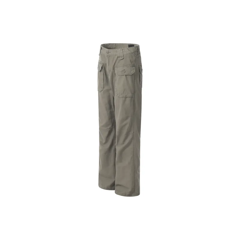 GBXM Cargo Pants Unisex Gray Green-1