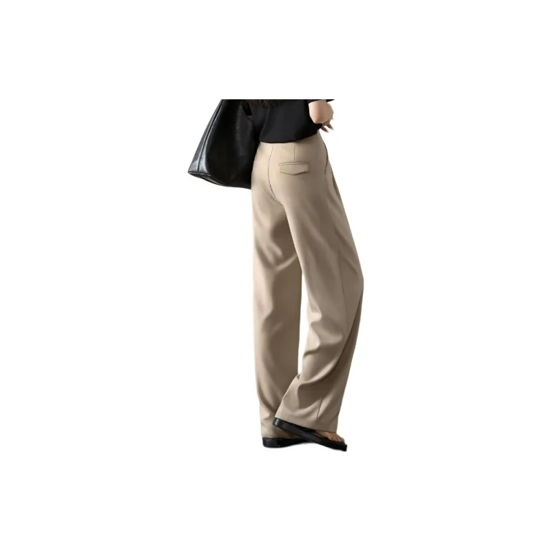 Mo Han Yi Mei SS24 Casual Pants Women's Pine Forest Green-1