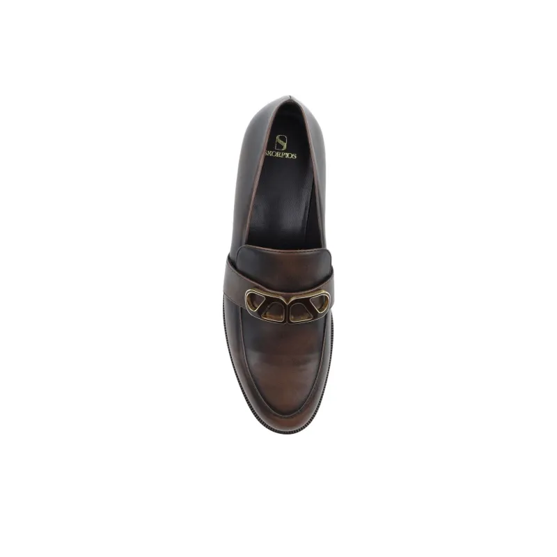 MAISON SKORPIOS Blair Loafers Women's Brown-3
