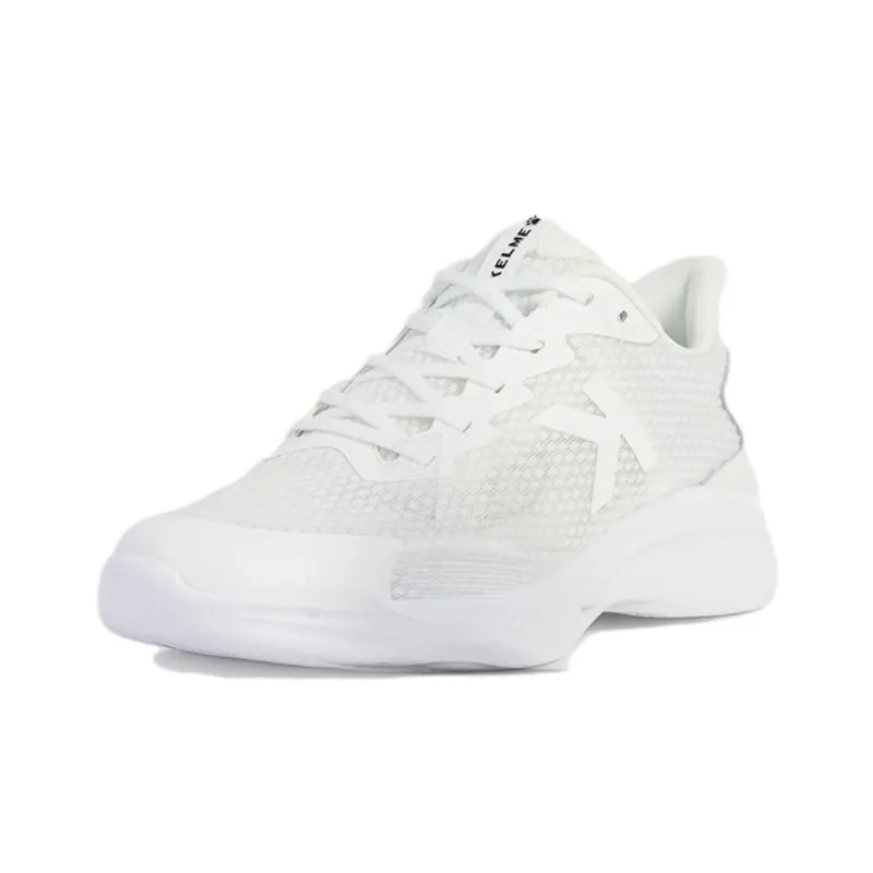 KELME Anti Slip And Wear Resistant Coverage Low Top Casual Running Shoes Unisex White-2