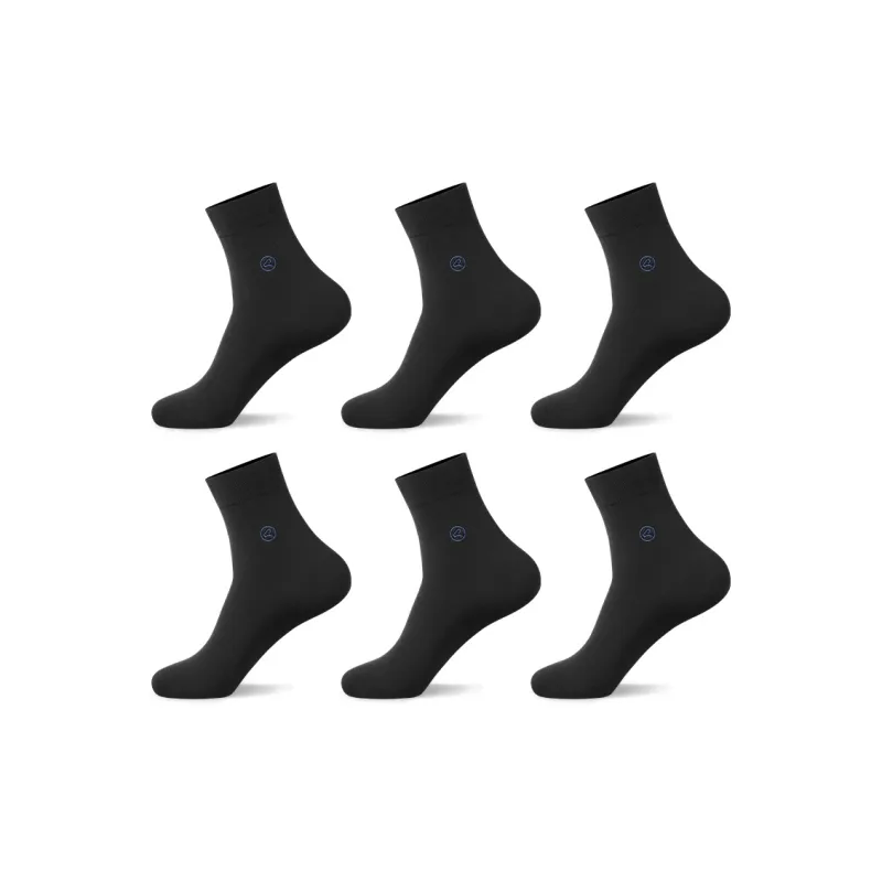 H YXIANG Mid Calf Socks Men's 6 Pack-9