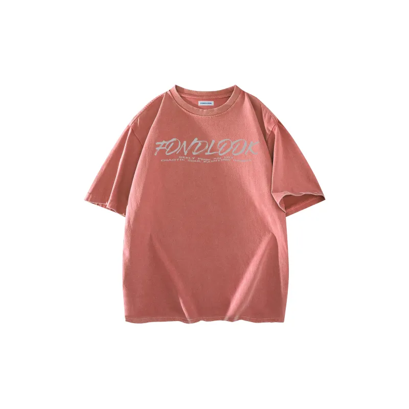 FONDLOOK T Shirt Unisex Black Gray Color-14