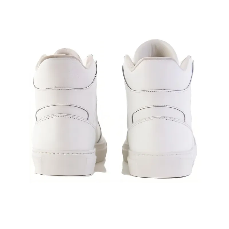 Roberto Cavalli High-Top Skateboard Shoes Men's White-3
