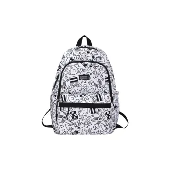 Rainbow Girl Nylon Backpack Women's Black/Blue/Purple/Green/Pink