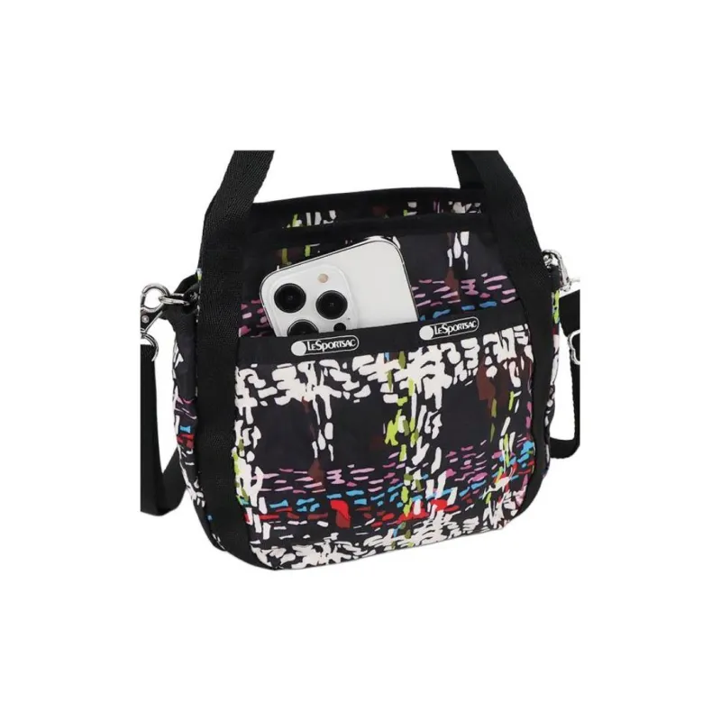 LeSportsac Polyester Shoulder Bag Crossbody Bag Handbag Mini Women's Black & Multicolor-5