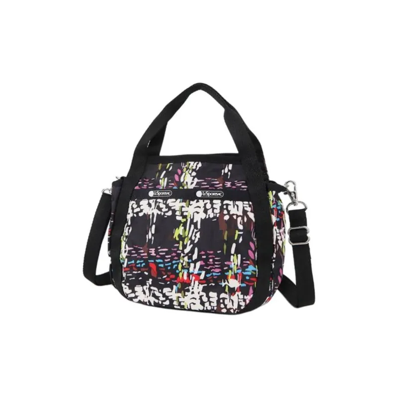 LeSportsac Polyester Shoulder Bag Crossbody Bag Handbag Mini Women's Black & Multicolor-1