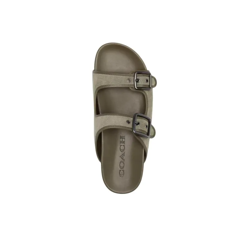 COACH Slide Slippers Men's Green-3