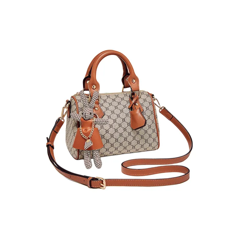 Marino Orlandi Synthetic Leather Handbag, Shoulder Bag Regular Women's Khaki-2