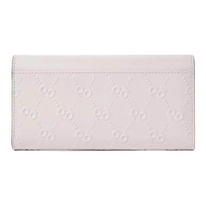 PIERRE CARDIN Cow Leather Wallet Women's Beige-3