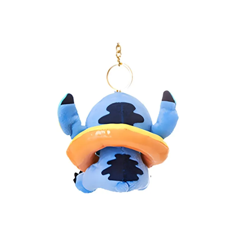 Disney Stitch Beach Party Collection Swim Ring Blue/Yellow Dolls Plush Pendant 11cm High-1