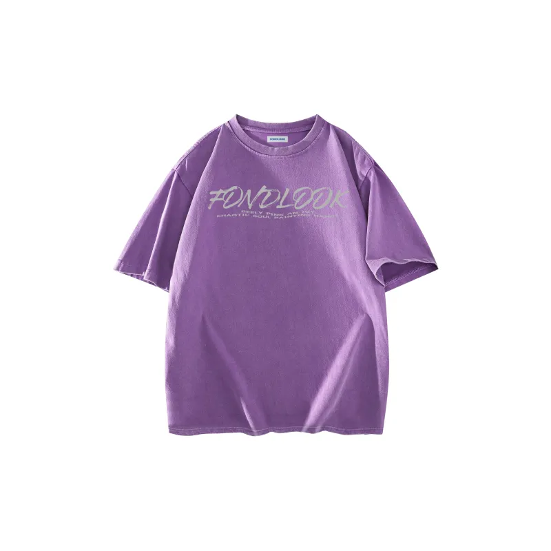 FONDLOOK T Shirt Unisex Black Gray Color-12