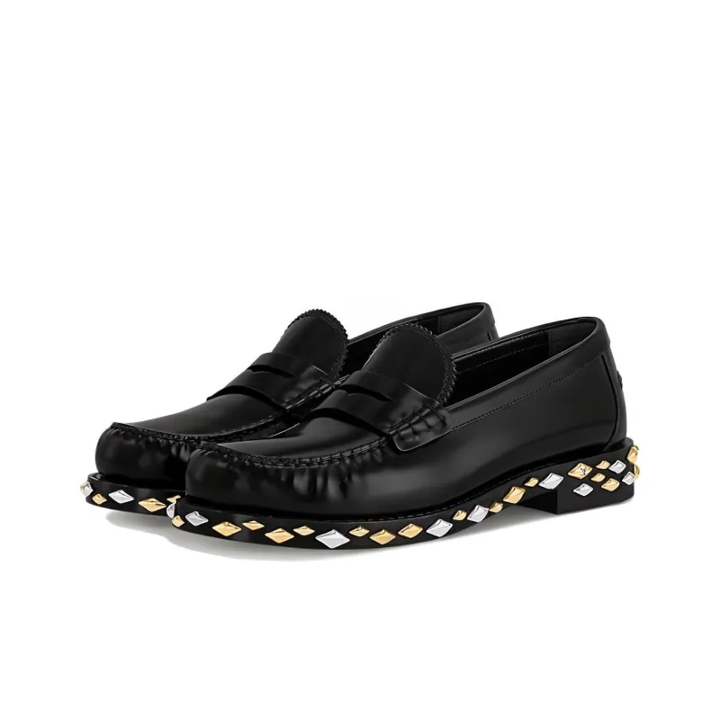 LOUIS VUITTON Loafers 2cm Women's Black-2