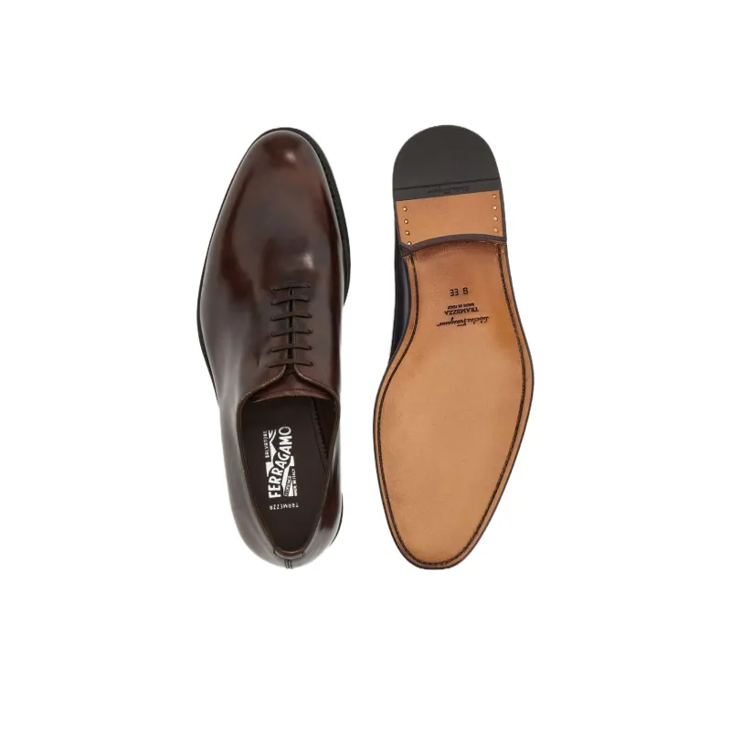 FERRAGAMO Francesina Dress Shoes Men's Coffee Brown-6