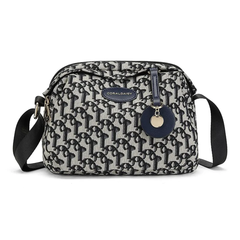 CORALDAISY Pu Cell Phone Pouch Shoulder Bag Handbag Crossbody Bag Women's Dark Blue-1