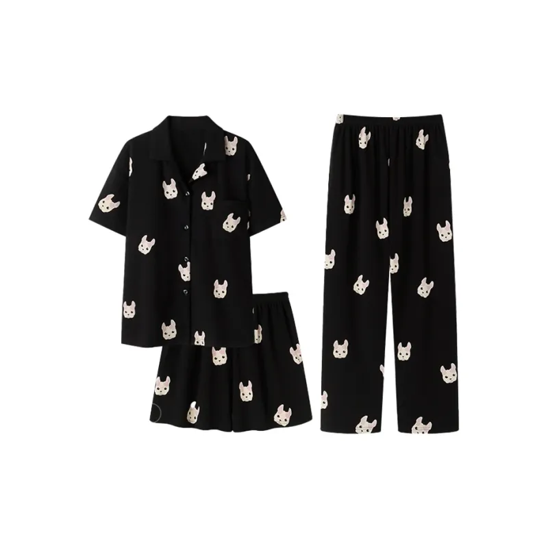 O'MESIK Pajama Set Women's Black-0