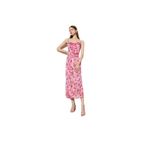 DPLAY Slip Dresses Women's Monet Rose Pink