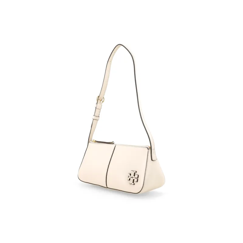 TORY BURCH McGraw Litchi Grain Leather Shoulder Bag Handbags Shoulder Bags Regular Women's White-1
