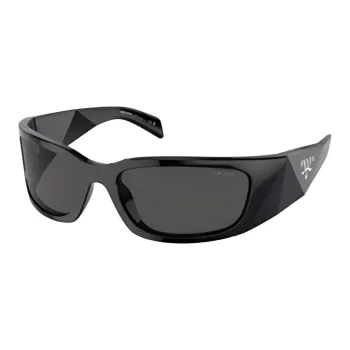 PRADA Irregular Shape Sunglasses Men's Black