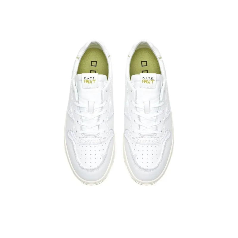 D.A.T.E Court Fruit Apple Low-Top Skateboard Shoes Men's White-3