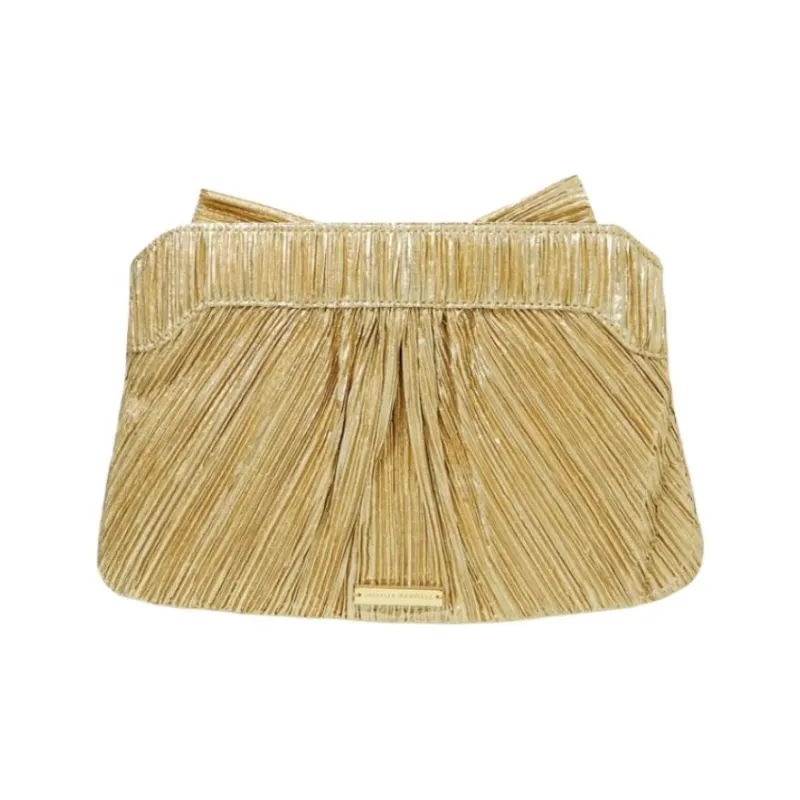 Loeffler Randall Polyester With Nylon And Metal Coating Polyester Clutch Medium Size Women's Yellow-1