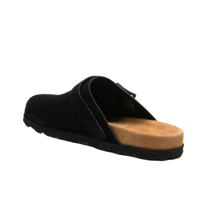 PALM ANGELS Logo print Suede Slippers-4
