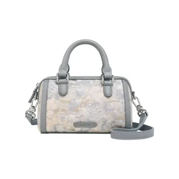 AILUXI Fabric Boston Bag, Shoulder Bag, Crossbody Bag, Handbag Regular Women's Star Moon Gray