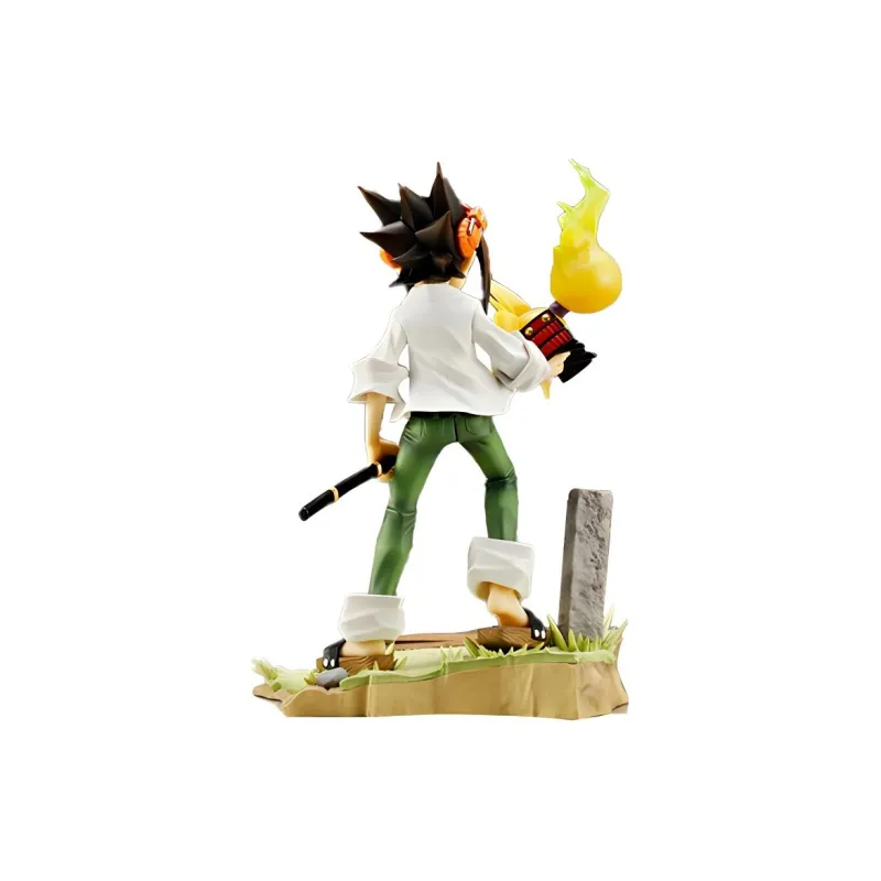 Kotobukiya Artfx J Shaman King Yoh Asakura Figure White & Green-2