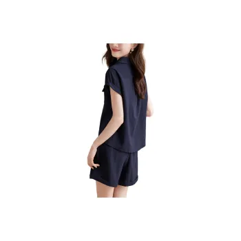 Mo Han Yi Mei Casual Suit Women's Navy Blue